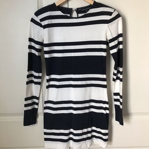 French Connection Long Sleeve Stripe Dress